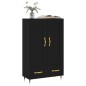 vidaXL Highboard Schwarz 69,5x31x115 cm Holzwerkstoff vidaXL Highboard Schwarz 69,5x31x115 cm Holzwerkstoff