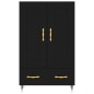 vidaXL Highboard Schwarz 69,5x31x115 cm Holzwerkstoff vidaXL Highboard Schwarz 69,5x31x115 cm Holzwerkstoff