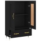 vidaXL Highboard Schwarz 69,5x31x115 cm Holzwerkstoff vidaXL Highboard Schwarz 69,5x31x115 cm Holzwerkstoff