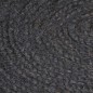 vidaXL Teppich Handgefertigt Jute Rund 90 cm Dunkelgrau vidaXL Teppich Handgefertigt Jute Rund 90 cm Dunkelgrau
