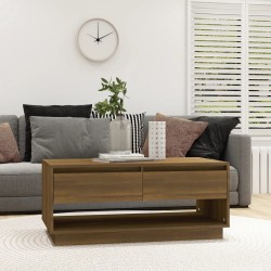 vidaXL Couchtisch Braun Eiche-Optik 102,5x55x44 cm Holzwerkstoff