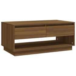 vidaXL Couchtisch Braun Eiche-Optik 102,5x55x44 cm Holzwerkstoff