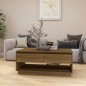 vidaXL Couchtisch Braun Eiche-Optik 102,5x55x44 cm Holzwerkstoff vidaXL Couchtisch Braun Eiche-Optik 102,5x55x44 cm Holzwerkstoff