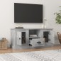 vidaXL TV-Schrank Betongrau 100x35,5x45 cm Holzwerkstoff vidaXL TV-Schrank Betongrau 100x35,5x45 cm Holzwerkstoff