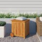 vidaXL Gartentruhe mit Rollen 60x50x58 cm Massivholz Akazie vidaXL Gartentruhe mit Rollen 60x50x58 cm Massivholz Akazie