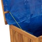 vidaXL Gartentruhe mit Rollen 60x50x58 cm Massivholz Akazie vidaXL Gartentruhe mit Rollen 60x50x58 cm Massivholz Akazie