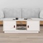 vidaXL Couchtisch Weiß 100x50x35 cm Massivholz Kiefer vidaXL Couchtisch Weiß 100x50x35 cm Massivholz Kiefer