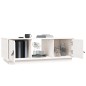 vidaXL Couchtisch Weiß 100x50x35 cm Massivholz Kiefer vidaXL Couchtisch Weiß 100x50x35 cm Massivholz Kiefer