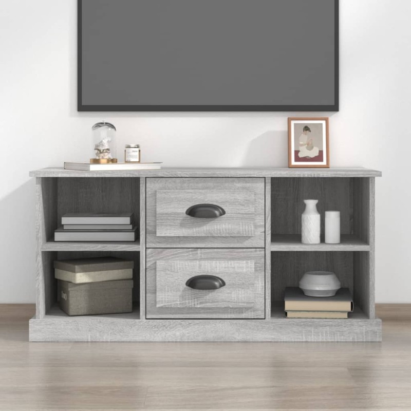 vidaXL TV-Schrank Grau Sonoma 99,5x35,5x48 cm Holzwerkstoff vidaXL TV-Schrank Grau Sonoma 99,5x35,5x48 cm Holzwerkstoff