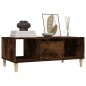 vidaXL Couchtisch Räuchereiche 90x50x36,5 cm Holzwerkstoff vidaXL Couchtisch Räuchereiche 90x50x36,5 cm Holzwerkstoff