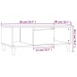 vidaXL Couchtisch Räuchereiche 90x50x36,5 cm Holzwerkstoff vidaXL Couchtisch Räuchereiche 90x50x36,5 cm Holzwerkstoff
