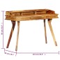 vidaXL Schreibtisch 115 x 50 x 85 cm Massivholz vidaXL Schreibtisch 115 x 50 x 85 cm Massivholz