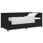 vidaXL Tagesbett Schwarz 90x190 cm Massivholz Kiefer vidaXL Tagesbett Schwarz 90x190 cm Massivholz Kiefer