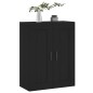vidaXL Wandschrank Schwarz 69,5x34x90 cm Holzwerkstoff vidaXL Wandschrank Schwarz 69,5x34x90 cm Holzwerkstoff