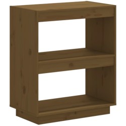 vidaXL Bücherregal Honigbraun 60x35x71 cm Massivholz Kiefer