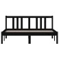 vidaXL Massivholzbett Schwarz 140x190 cm vidaXL Massivholzbett Schwarz 140x190 cm