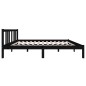 vidaXL Massivholzbett Schwarz 140x190 cm vidaXL Massivholzbett Schwarz 140x190 cm