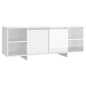vidaXL TV-Schrank Hochglanz-Weiß 130x35x50 cm Holzwerkstoff vidaXL TV-Schrank Hochglanz-Weiß 130x35x50 cm Holzwerkstoff