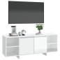 vidaXL TV-Schrank Hochglanz-Weiß 130x35x50 cm Holzwerkstoff vidaXL TV-Schrank Hochglanz-Weiß 130x35x50 cm Holzwerkstoff