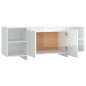 vidaXL TV-Schrank Hochglanz-Weiß 130x35x50 cm Holzwerkstoff vidaXL TV-Schrank Hochglanz-Weiß 130x35x50 cm Holzwerkstoff