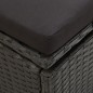 Sonnenliege mit Auflage Poly Rattan Schwarz Sonnenliege mit Auflage Poly Rattan Schwarz