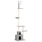 vidaXL Kratzbaum Deckenhoch Hellgrau 250,5-276,5 cm vidaXL Kratzbaum Deckenhoch Hellgrau 250,5-276,5 cm