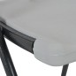 vidaXL Klappbare Barstühle 2 Stk. HDPE und Stahl Weiß vidaXL Klappbare Barstühle 2 Stk. HDPE und Stahl Weiß