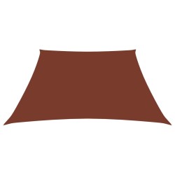 vidaXL Sonnensegel Oxford-Gewebe Trapezförmig 2/4x3 m Terracotta
