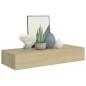 vidaXL Wand-Schubladenregal Eichenoptik 60x23,5x10 cm MDF vidaXL Wand-Schubladenregal Eichenoptik 60x23,5x10 cm MDF