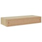 vidaXL Wand-Schubladenregal Eichenoptik 60x23,5x10 cm MDF vidaXL Wand-Schubladenregal Eichenoptik 60x23,5x10 cm MDF