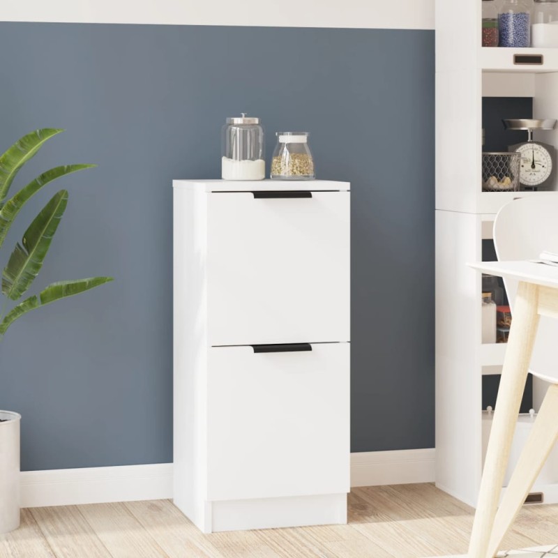 vidaXL Sideboard Weiß 30x30x70 cm Holzwerkstoff vidaXL Sideboard Weiß 30x30x70 cm Holzwerkstoff