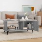 vidaXL Couchtisch Grau Sonoma 90x50x40 cm Holzwerkstoff vidaXL Couchtisch Grau Sonoma 90x50x40 cm Holzwerkstoff