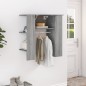 vidaXL Flurschrank Grau Sonoma 97,5x37x99 cm Holzwerkstoff vidaXL Flurschrank Grau Sonoma 97,5x37x99 cm Holzwerkstoff