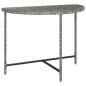 vidaXL Gartentisch Grau 100x50x75 cm Poly Rattan vidaXL Gartentisch Grau 100x50x75 cm Poly Rattan