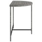 vidaXL Gartentisch Grau 100x50x75 cm Poly Rattan vidaXL Gartentisch Grau 100x50x75 cm Poly Rattan