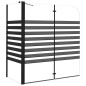 vidaXL Duschabtrennung 120x68x130 cm Hartglas Gestreift vidaXL Duschabtrennung 120x68x130 cm Hartglas Gestreift