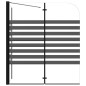 vidaXL Duschabtrennung 120x68x130 cm Hartglas Gestreift vidaXL Duschabtrennung 120x68x130 cm Hartglas Gestreift