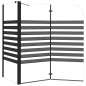 vidaXL Duschabtrennung 120x68x130 cm Hartglas Gestreift vidaXL Duschabtrennung 120x68x130 cm Hartglas Gestreift