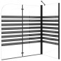 vidaXL Duschabtrennung 120x68x130 cm Hartglas Gestreift vidaXL Duschabtrennung 120x68x130 cm Hartglas Gestreift