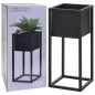 H&S Collection Blumentopf mit Ständer Metall Schwarz 50 cm H&S Collection Blumentopf mit Ständer Metall Schwarz 50 cm