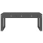vidaXL Gartenbank Grau 110x38x45 cm Massivholz Kiefer vidaXL Gartenbank Grau 110x38x45 cm Massivholz Kiefer