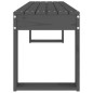 vidaXL Gartenbank Grau 110x38x45 cm Massivholz Kiefer vidaXL Gartenbank Grau 110x38x45 cm Massivholz Kiefer