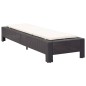 vidaXL Sonnenliege mit Auflage Schwarz Poly Rattan vidaXL Sonnenliege mit Auflage Schwarz Poly Rattan