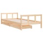 vidaXL Kinderbett mit Schubladen 90x200 cm Massivholz Kiefer vidaXL Kinderbett mit Schubladen 90x200 cm Massivholz Kiefer