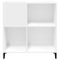 vidaXL Plattenschrank Weiß 84,5x38x89 cm Holzwerkstoff vidaXL Plattenschrank Weiß 84,5x38x89 cm Holzwerkstoff