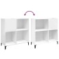 vidaXL Plattenschrank Weiß 84,5x38x89 cm Holzwerkstoff vidaXL Plattenschrank Weiß 84,5x38x89 cm Holzwerkstoff