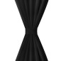 Vorhänge Gardinen aus Satin 2-teilig 140 x 245 cm Schwarz Vorhänge Gardinen aus Satin 2-teilig 140 x 245 cm Schwarz