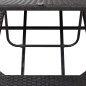vidaXL Sonnenliege mit Auflage Schwarz Poly Rattan vidaXL Sonnenliege mit Auflage Schwarz Poly Rattan