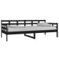 vidaXL Tagesbett Schwarz Massivholz Kiefer 90x200 cm vidaXL Tagesbett Schwarz Massivholz Kiefer 90x200 cm