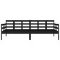vidaXL Tagesbett Schwarz Massivholz Kiefer 90x200 cm vidaXL Tagesbett Schwarz Massivholz Kiefer 90x200 cm